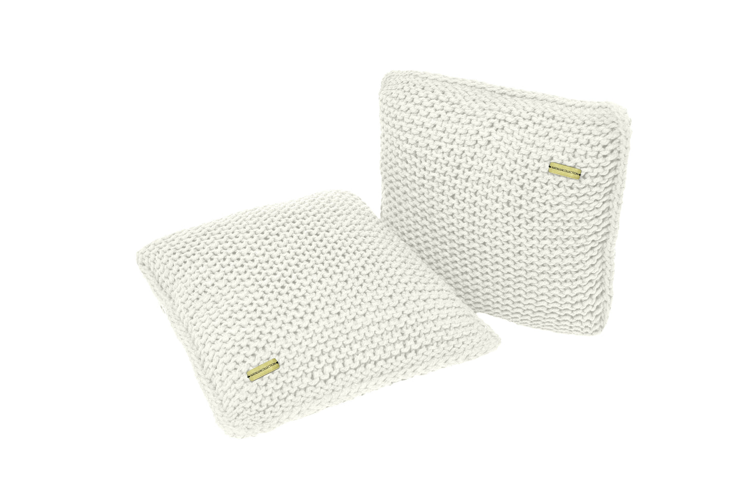 Knitted Cushion - Pearl