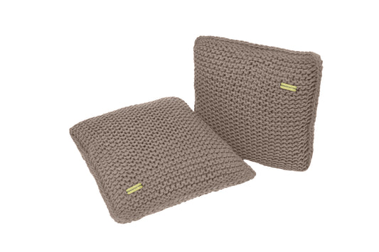 Knitted Cushion - Zircon