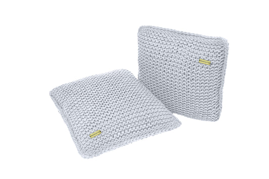 Knitted Cushion - Moonstone