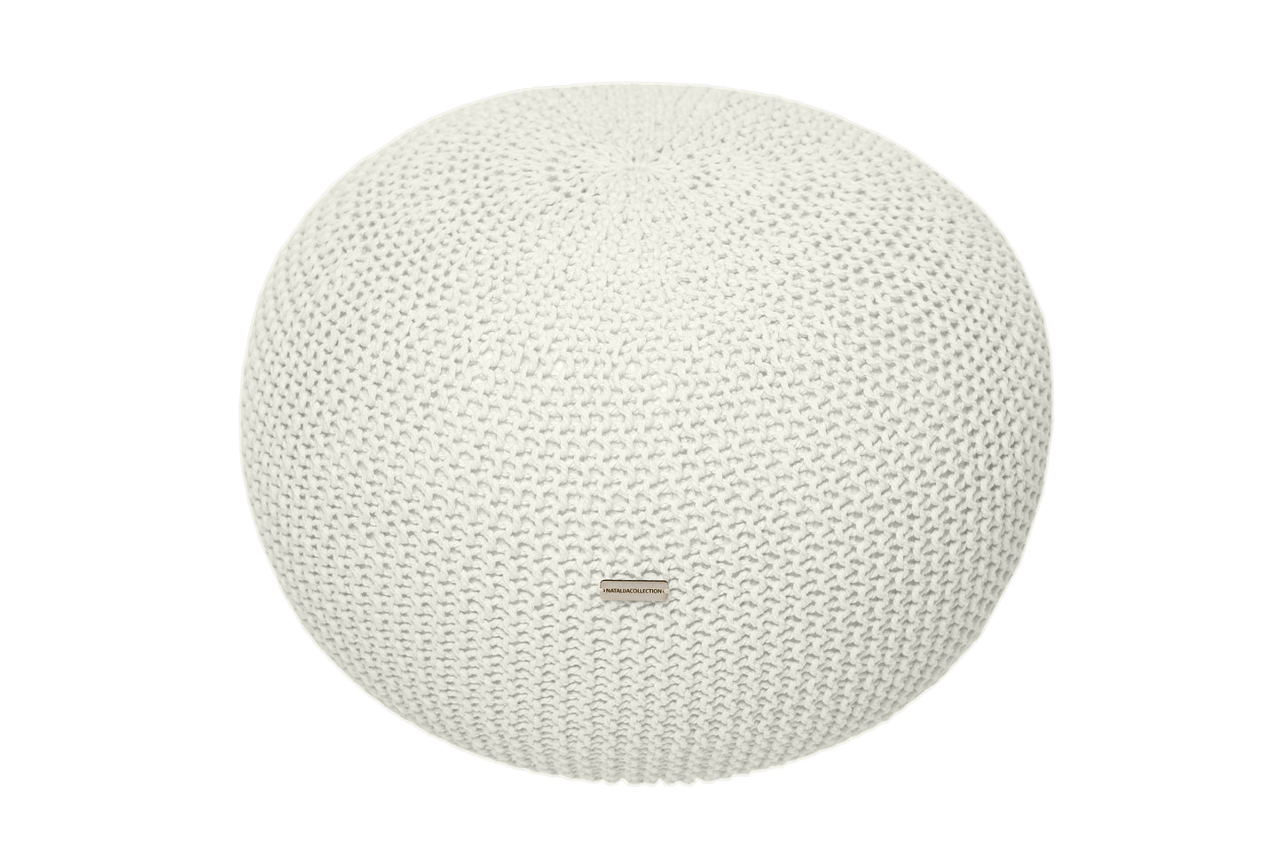 Knitted Pouffe - Pearl