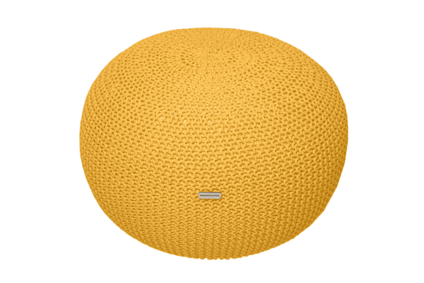 Knitted Pouffe - Citrine