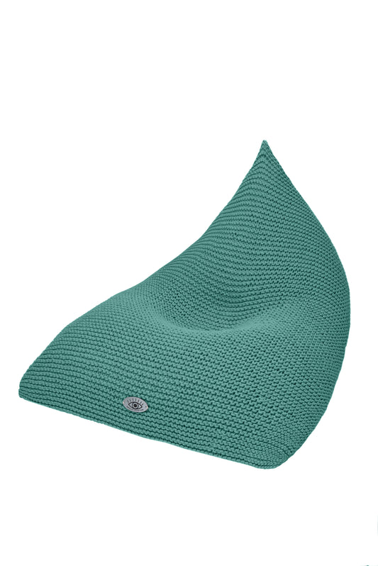 Knitted Bean Bag - Emerald